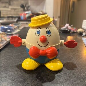 Vintage Fisher Price Humpty Dumpty Wind-Up Toy